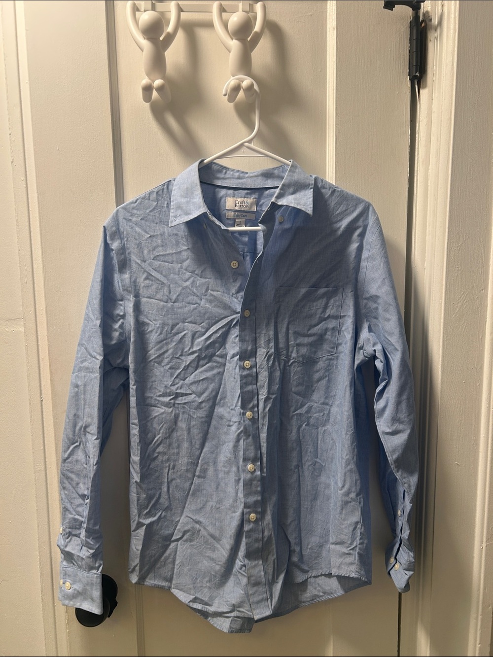 Light Blue Men's Button-Up Dress Shirt
